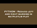 PYTHON Reduce left and right margins in matplotlib plot