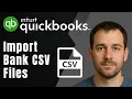 QuickBooks Online How to Manually Import Bank Transactions CSV Files Banking Accounting Tutorial