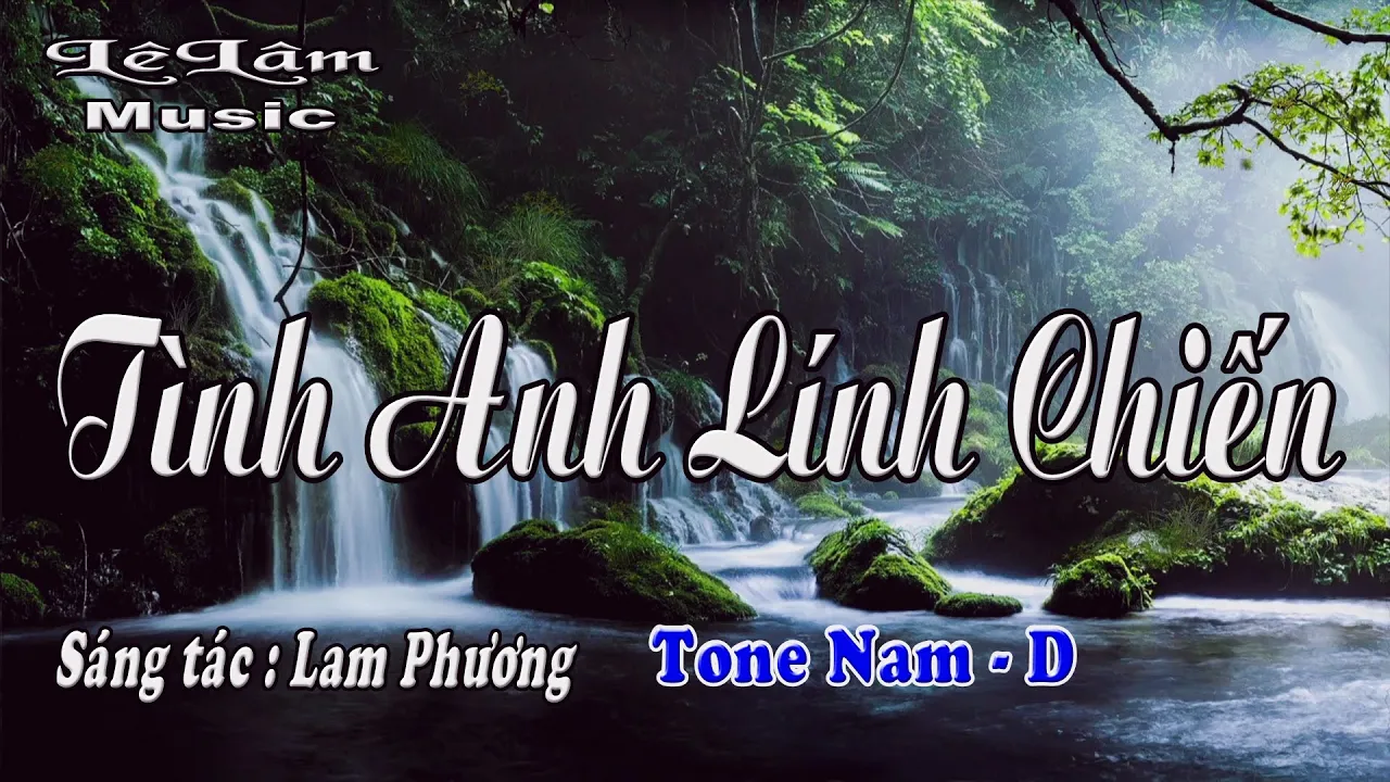 Karaoke - Tình Anh Lính Chiến Tone Nam | Lê Lâm Music