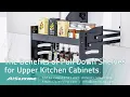 The Benefits of Pull Down Storage Shelves for Upper Kitchen Cabinets
