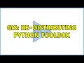 GIS Re-Distributing Python Toolbox