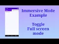Toggle Fullscreen Immersive Mode