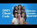 DMV Cheat Code CA Drivers License Renewal