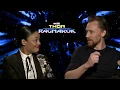 Thor Ragnarok Interview - Tom Hiddleston Tessa Thompson