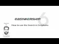 How to use the Search in Scriptures