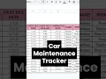 Car Maintenance Tracker Vehicle Maintenance List Google Sheets Excel Service Tracker Auto Repairs