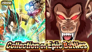 LR SSJ4 VEGETA SSJ4 GOKU VS GIANT APE KID GOHAN COLLECTION OF EPIC BATTLES Dokkan Battle