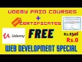 UDEMY Free Courses Certificates 2021 Web Development course udemy free coupoun today JS