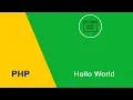 PHP Hello world example