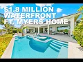 FT MYERS HOME FOR SALE - WATERFRONT WITH GULF ACCESS CANAL