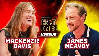 Mackenzie Davis vs James McAvoy Hot Ones Versus
