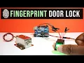 Fingerprint Door Lock system using Arduino FPM10A fingerprint module