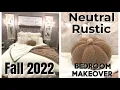 Download Lagu COZY NEUTRAL RUSTIC BEDROOM MAKEOVER | FALL 2022 | DECORATE WITH ME