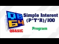 Simple Interest in QBasic Make Easy