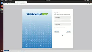 Signing Up to WebAccess DMP