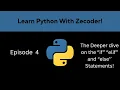 Learn Python With Zecoder Episode 4