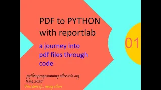 Reportlab 1 pdf and python