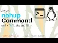 How to use nohup to run processes in background