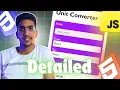 How to make Unit Converter in HTML CSS and JavaSript BCA Wala Coder