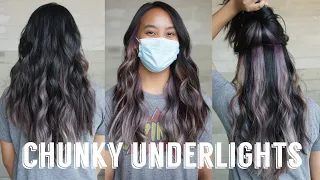 Chunky Underlights Tutorial 90 s Inspired Peekaboo Color