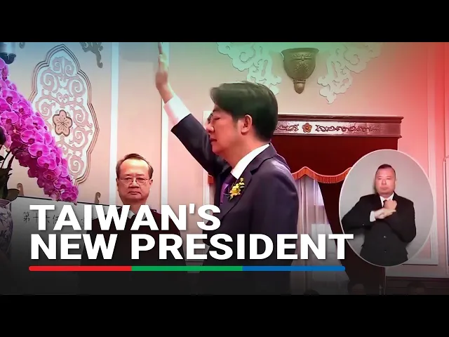 Download MP3 Taiwan swears in new president as China pressure grows | ABS-CBN News