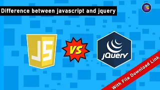 Difference between JavaScript and jQuery JavaScript VS jQuery