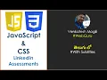 JavaScript and CSS LinkedIn Assessments in Telugu