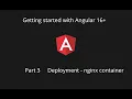 Deploy angular app in nginx container docker - Part 3