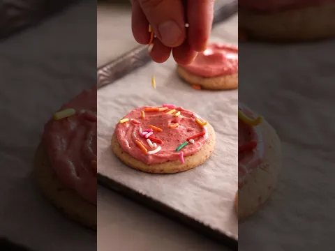 Strawberry Lofthouse Cookies from my NEW Book!