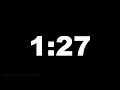 1 minute 27 seconds 87 secs clock timer countdown Alarm Focus