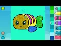 Fish Underwater Coloring Pages for Children