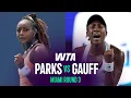 Alycia Parks vs Coco Gauff 2026 Miami Open Round 3 WTA Match Highlights