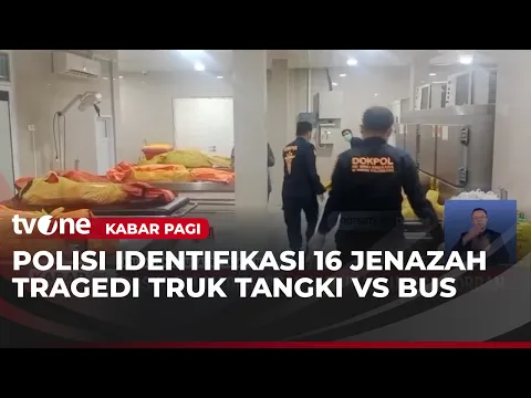 RS Bhayangkara Buka Posko Ante Mortem Kecelakaan Maut Bus vs Truk Tangki