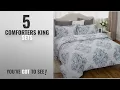 Top 10 Comforters King Sets 2018 Damask Bedding Comforter Sets King size 102x90 Grey Bedroom