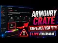 ASUS Armoury Crate FIX RAM mouse keyboard RGB not recognized Aura Sync Dynamic Lighting