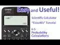 ClassWiz Calculator Tutorial - Algebra2 6-5 Probability Calculations