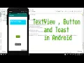 EditText Buttons and Toast in Android App tutorial for beginners