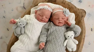 Snuggly Silicone Cuddle Reborn Baby Danielle Twins #reborn #twins #rebornbaby #siliconebaby