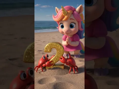 ¡Aprender Números es Más Divertido con Amigos! 🦄🔢💛 | #CancionesInfantiles #CantayAprende #Short