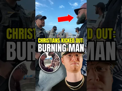 Kicked Out Of Burning Man For The Gospel😱🤨⁉️ #christian #shorts #burningman #jesus