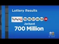 Winning Powerball numbers drawn for 700 million jackpot