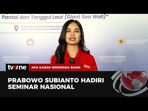 Prabowo Hadiri Seminar Nasional Terkait "Giant Sea Wall"