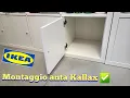 Guida al montaggio della struttura interna con anta per Kallax Sportello Ikea How to Diy