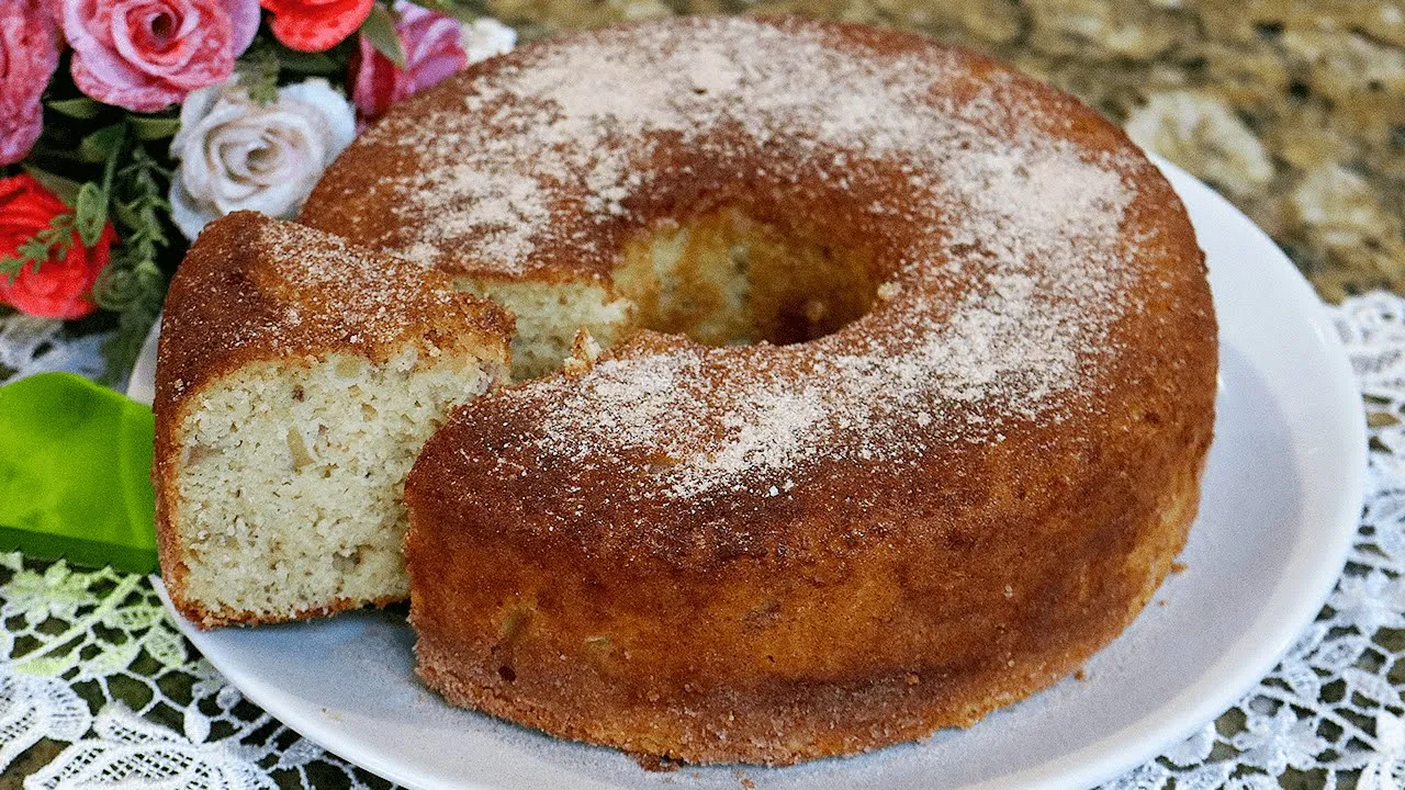 TORTA DE MAÇÃ SUPER FÁCIL SEM FARINHA FIT