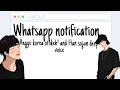 Notification WhatsApp Aegyo Korea Otokeh² and Han Sojun Deep Voice