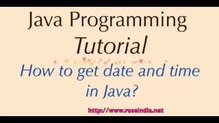 How to get date and time in Java