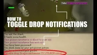How to Toggle Drop Notifications on Old School Runescape OSRS