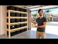 DIY Garage Shelves for 20 27-Gallon Totes Heavy-Duty Build