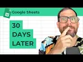 How to Set Date 30 Days from Now in Google Sheets