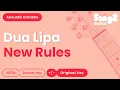 Download Lagu Dua Lipa - New Rules (Acoustic Karaoke)